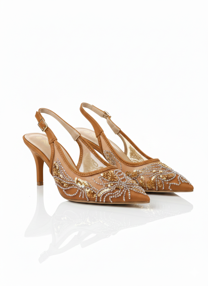Soulier sandales perlé