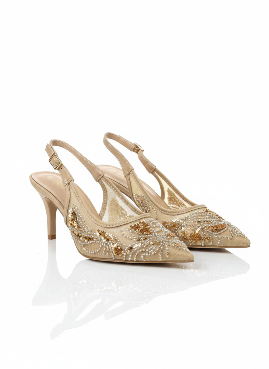 Soulier sandales perlé